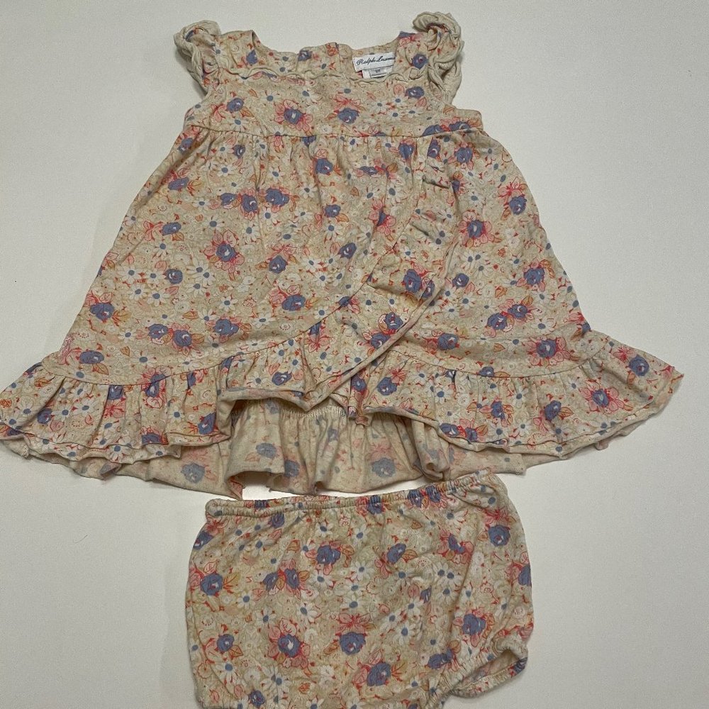 Girls spring dress and bloomers